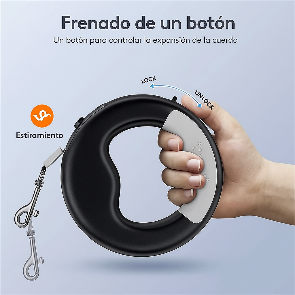 Correa Retráctil Automática Para Perros